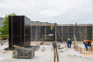 rozpoczęły się prace murarskie na II kondygnacji naziemnej