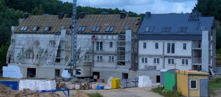 pierwszy dach osiedla ukończony