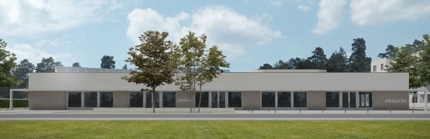 zdjęcie Żłobek z filią Miejskiej Biblioteki Publicznej i salą Rady Osiedla