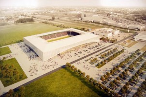 zdjęcie z budowy Stadion piłkarski