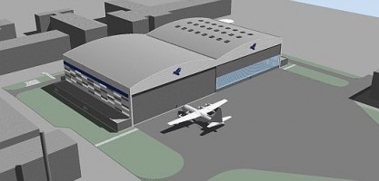 zdjęcie Hangar dla samolotów transportowych i pasażerskich wraz z płytą przedhangarową