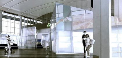 Pawilony na Dworcu Centralnym - projekt w 2012 roku